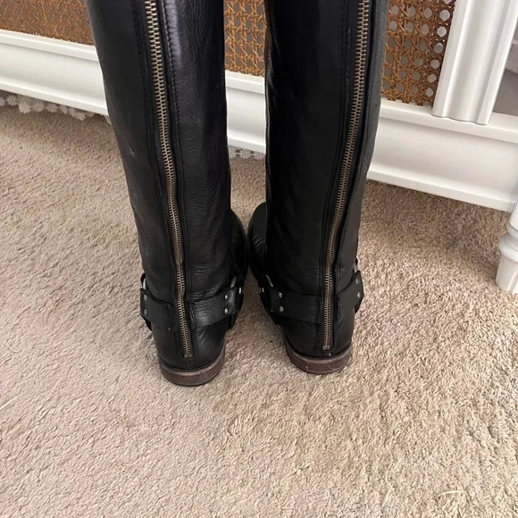 Boots ❣️Frye Black “best ever “riding boots.
Only the best riding comfort and - Picture 2 of 8